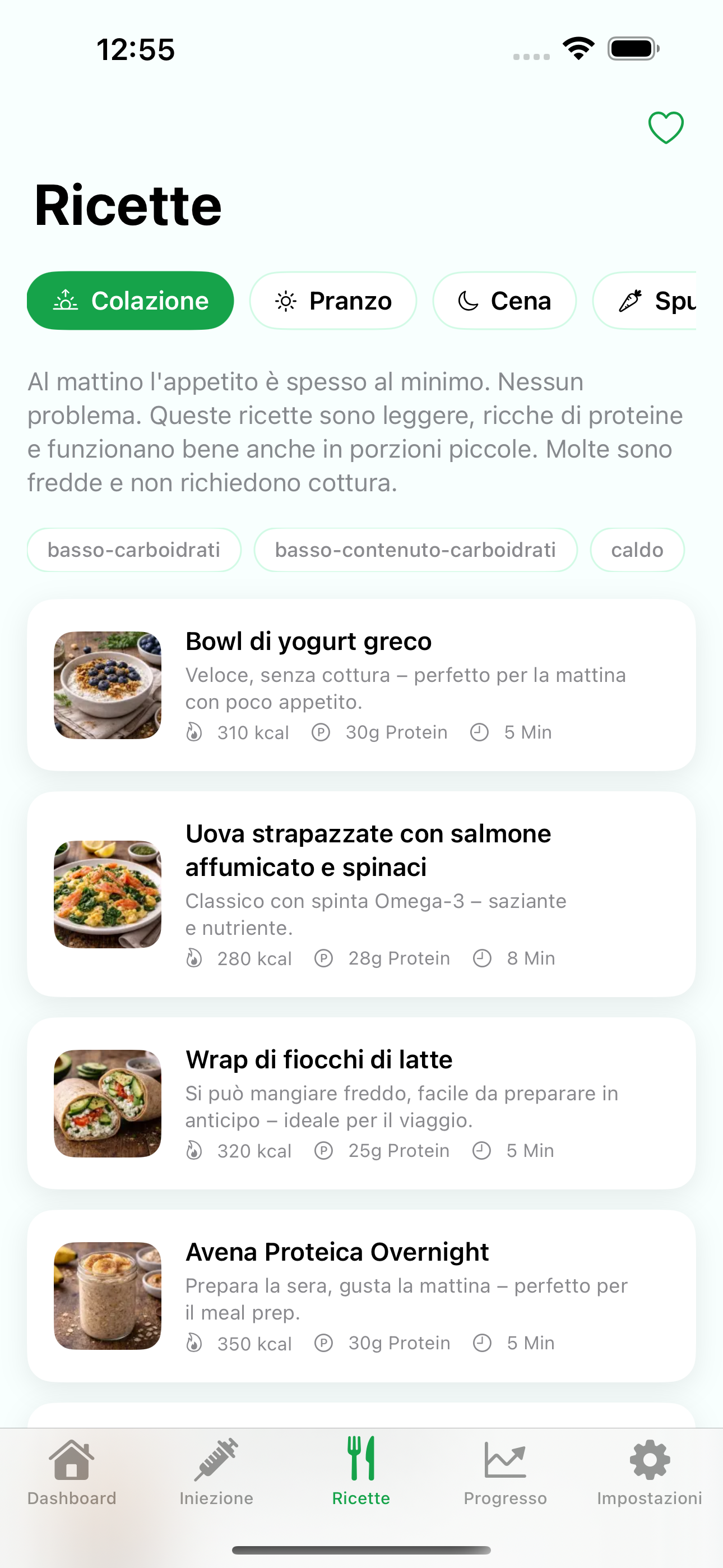 Ricette Levida — pasti ricchi di proteine per pazienti GLP-1